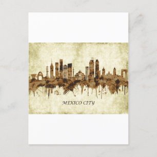 Mexico City Mexico Cityscape Invitation Postcard