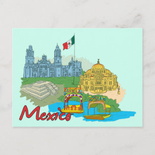 Mexico City, Mexico Famous City Postcard