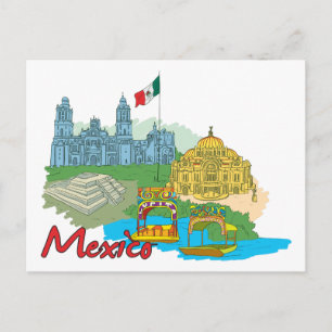 Mexico City, Mexico Famous City Postcard