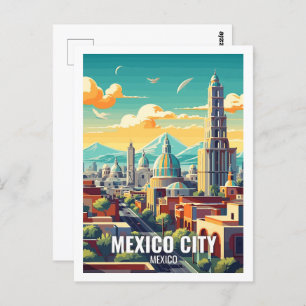 Mexico City Mexico Famous Travel Places Postcard