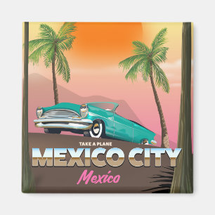 Mexico City , mexico holiday poster Magnet