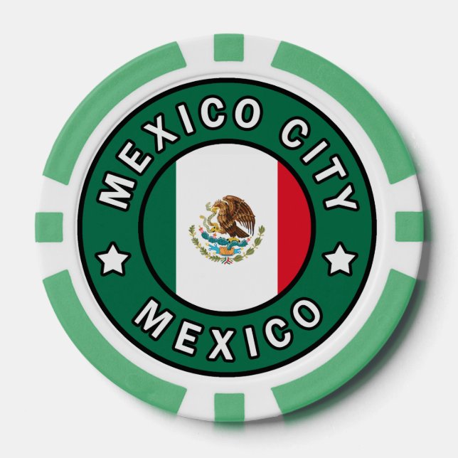 Mexico City Mexico Poker Chips (Front)