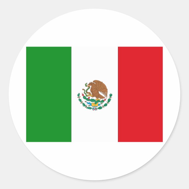 Mexico Classic Round Sticker (Front)