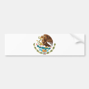 Mexico Coat of Arms - Flag of Mexico Bumper Sticker