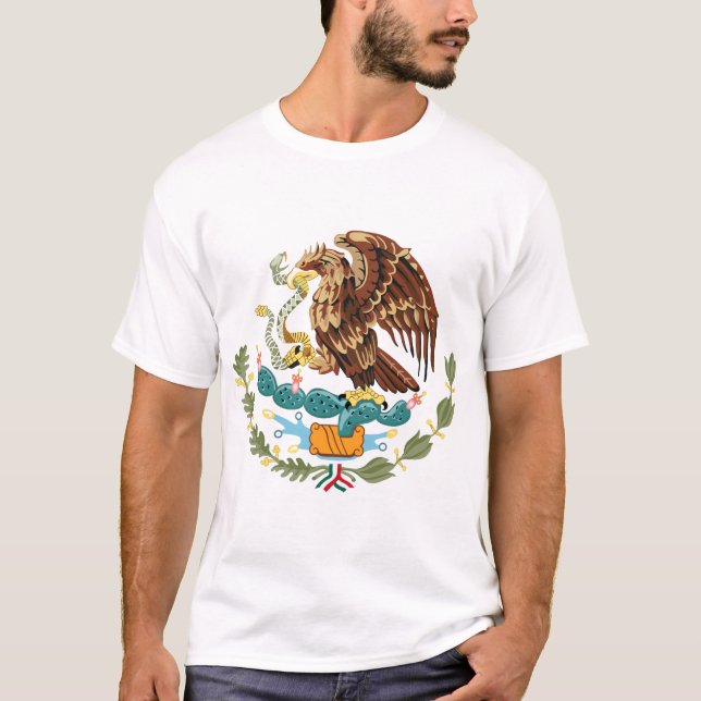 Mexico Coat of Arms Mens T-shirt (Front)