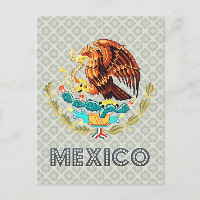 Mexico Coat of Arms Postcard (Front)