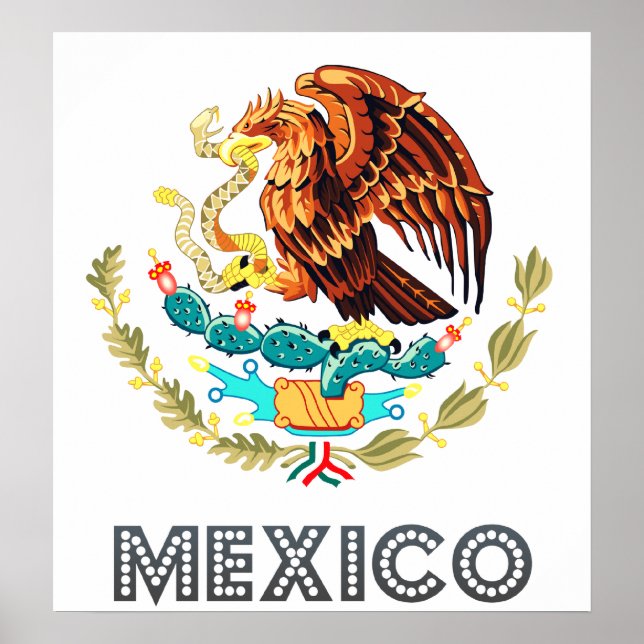 Mexico Coat of Arms Poster (Front)