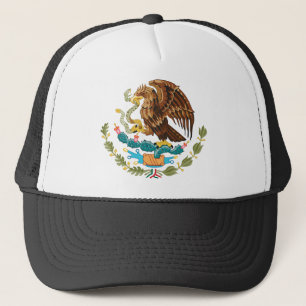 Mexico coat of arms trucker hat