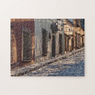 Mexico Cobblestone Street Jigsaw Puzzle