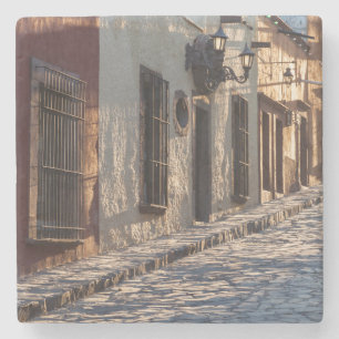 Mexico Cobblestone Street Stone Coaster