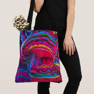 Mexico Colourful Pattern Folklore Dancing Skirts Tote Bag