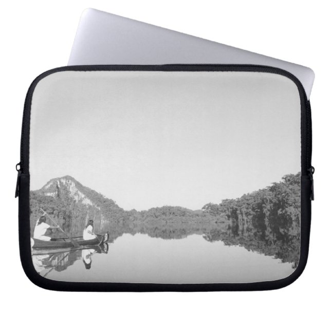 Mexico, CONANP park ranger patrols with his son Laptop Sleeve (Front)