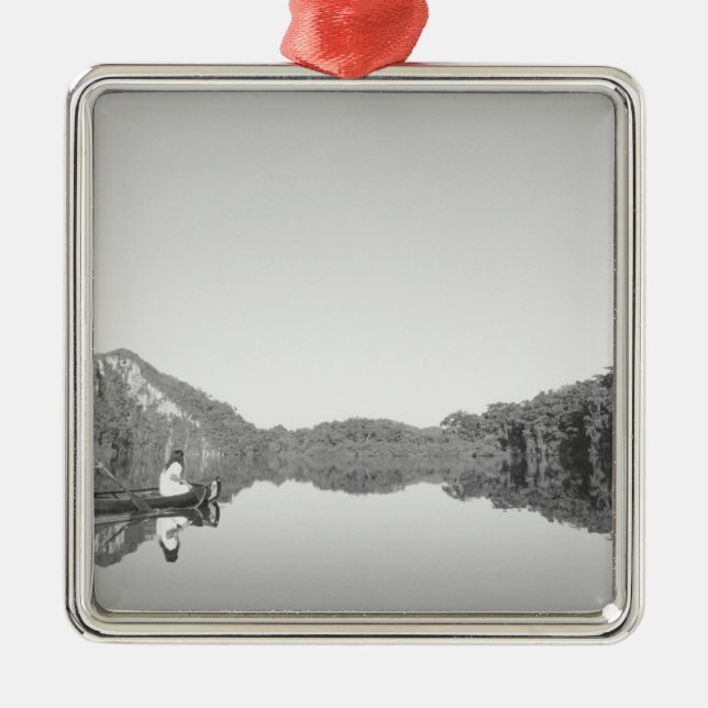 Mexico, CONANP park ranger patrols with his son Metal Tree Decoration (Front)