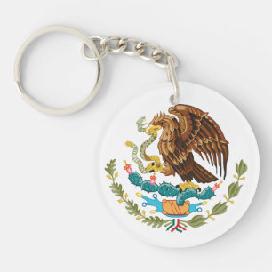 Mexico country coat arms symbol emblem flag eagle key ring