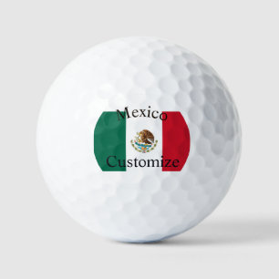 Mexico Country Flag Thunder_Cove Golf Balls