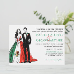 Mexico Couple Wedding Invitation
