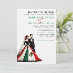 Mexico Couple Wedding Invitation