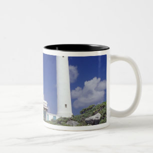 Mexico, Cozumel. Punta Sur Celarain Lighthouse. Two-Tone Coffee Mug