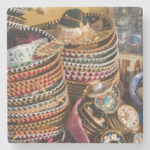 Mexico, Cozumel. Souvenirs in Isla de Cozumel Stone Coaster