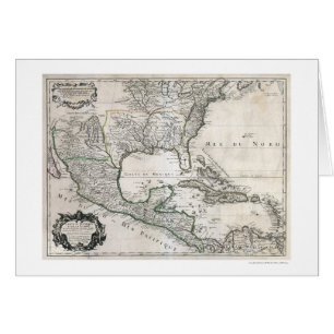 Mexico Cuba Florida & America Map 1703