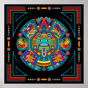 Mexico Cultural Art Poster