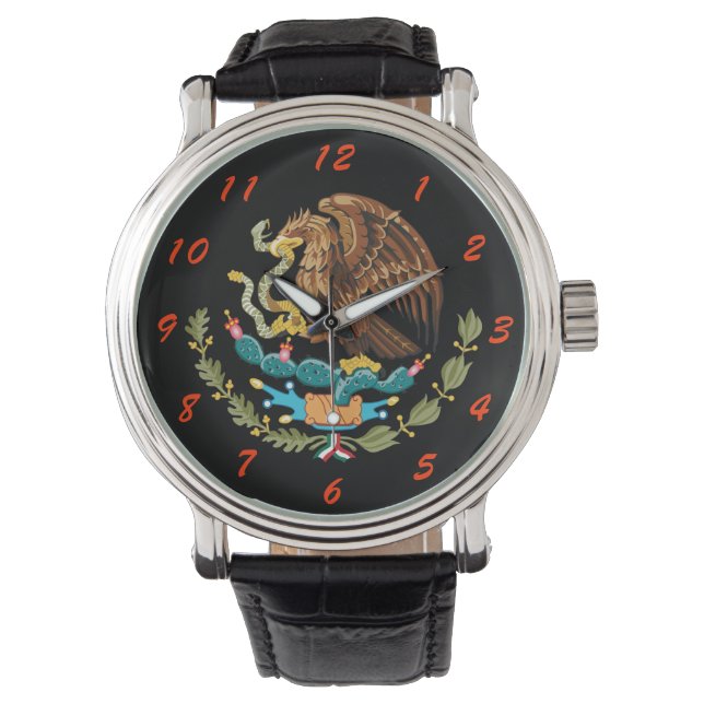 Mexico Custom Coat of Arms Wristwatch (Front)