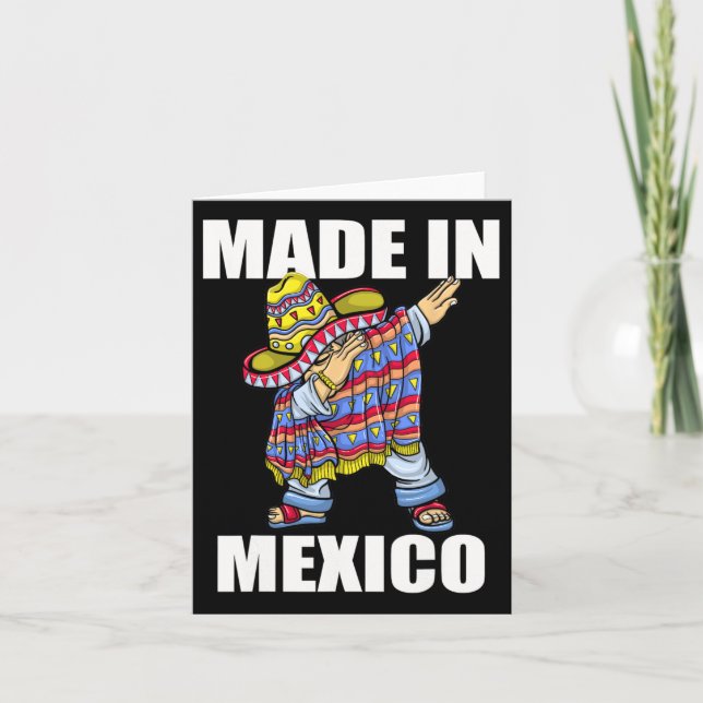 Mexico Dab Dabbing Mexican Flag Pride Jersey 1  Card (Front)