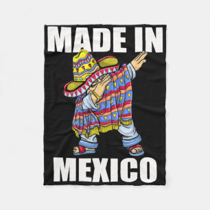 Mexico Dab Dabbing Mexican Flag Pride Jersey 1 Fleece Blanket