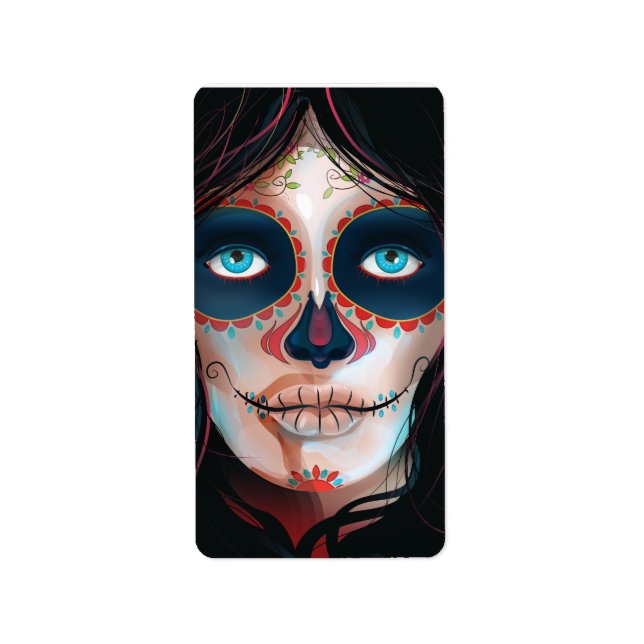 Mexico Day of the Dead Vacation print Label (Front)