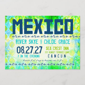 MEXICO Destination Invite Basic Paper