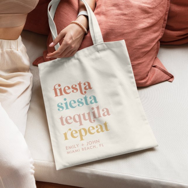 Mexico Destination Wedding Fiesta, Siesta Welcome  Tote Bag (Creator Uploaded)