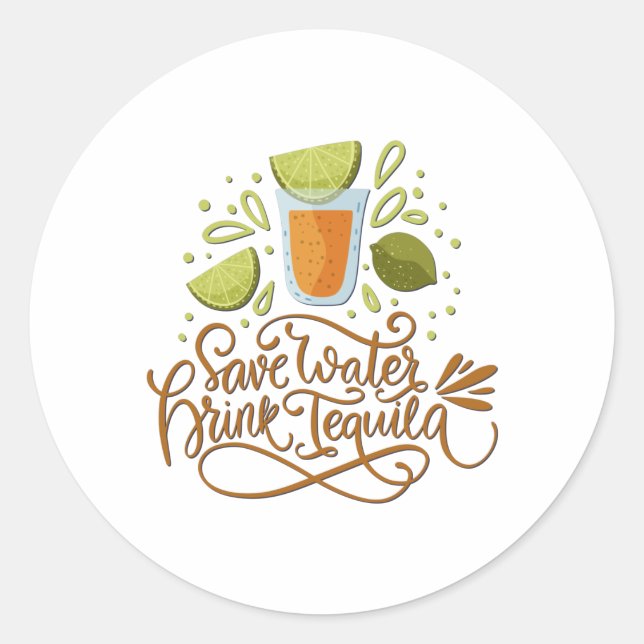 Mexico - Drink Tequila - light Classic Round Sticker (Front)