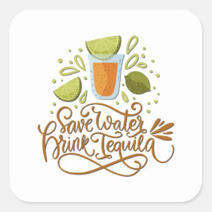 Mexico - Drink Tequila - light Square Sticker