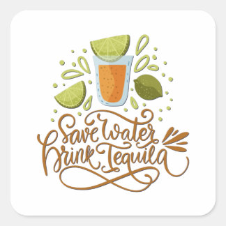 Mexico - Drink Tequila - light Square Sticker