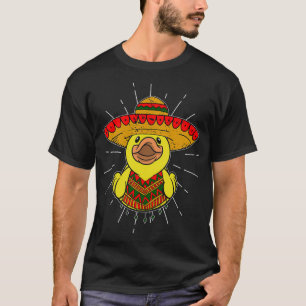 Mexico Duck with Sombrero and Poncho T-Shirt