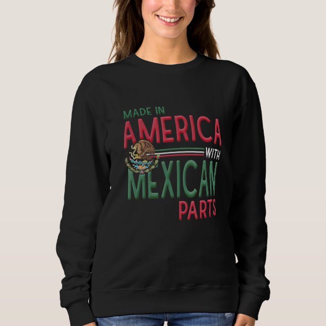 Mexico Eagle Mexicano Pride Camisa Proud Mexican R Sweatshirt (Front)
