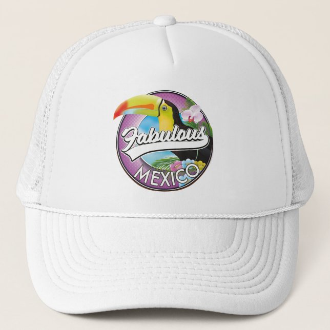 Mexico Fabulous logo Trucker Hat (Front)