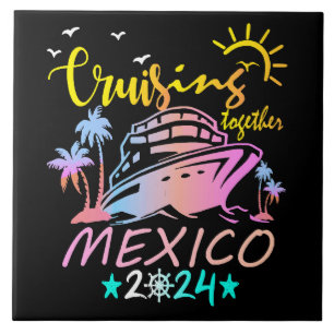 Mexico Family Cruise Ceramic Tile