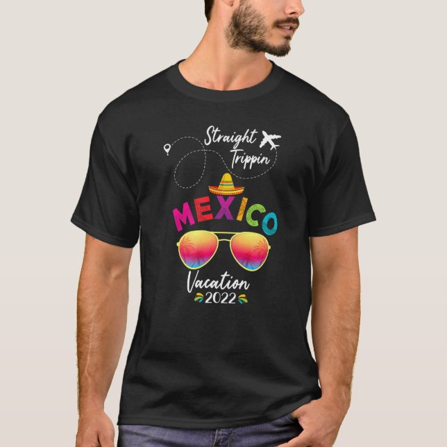 Mexico Family Vacation Cancun 2022 Straight Trippi T-Shirt (Front)
