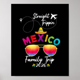 Mexico Family Vacation Cancun 2026 Straight Trippi Poster