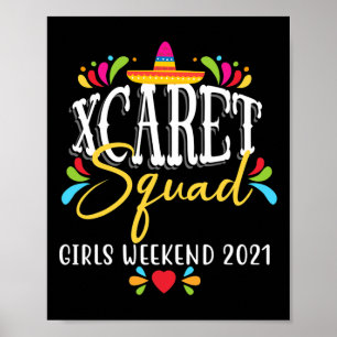 Mexico Family Vacay Funny Beach Vacation Matching Poster
