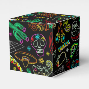 Mexico Fiesta Pattern  Favour Box