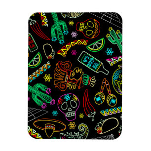 Mexico Fiesta Pattern Magnet