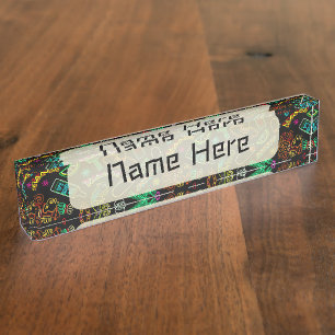 Mexico Fiesta Pattern  Nameplate