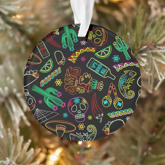 Mexico Fiesta Pattern  Ornament (Tree)