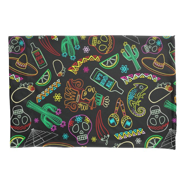 Mexico Fiesta Pattern  Pillowcase (Front)