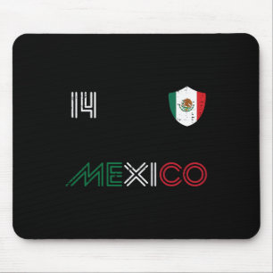 Mexico Flag 14 Mexican Soccer Fan Men Women Boys G Mouse Pad