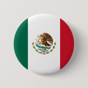 Mexico Flag 6 Cm Round Badge