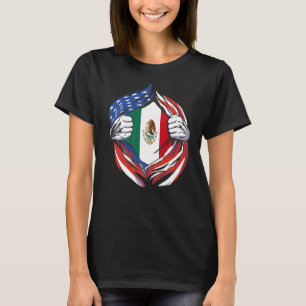 Mexico Flag American Proud of My Mexican Heritage T-Shirt