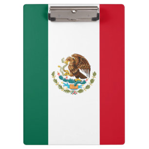Mexico Flag, Bandera de Mexican Republic Clipboard